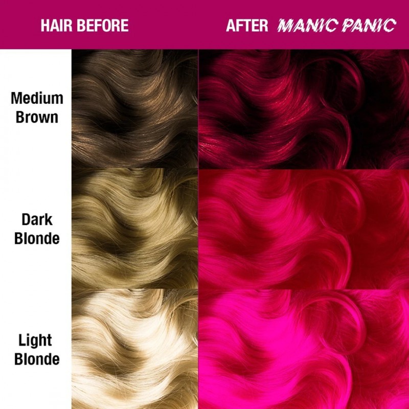 Большая банка - розовая краска для волос HOT HOT PINK CLASSIC HAIR DYE 237 мл - Manic Panic